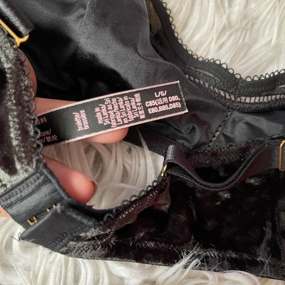 victoria secret velvet floral lace bralette - Picture 3 of 3
